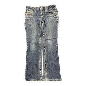 Ariat FR jeans womens 31R blue straight leg denim stretch cotton casual outdoors